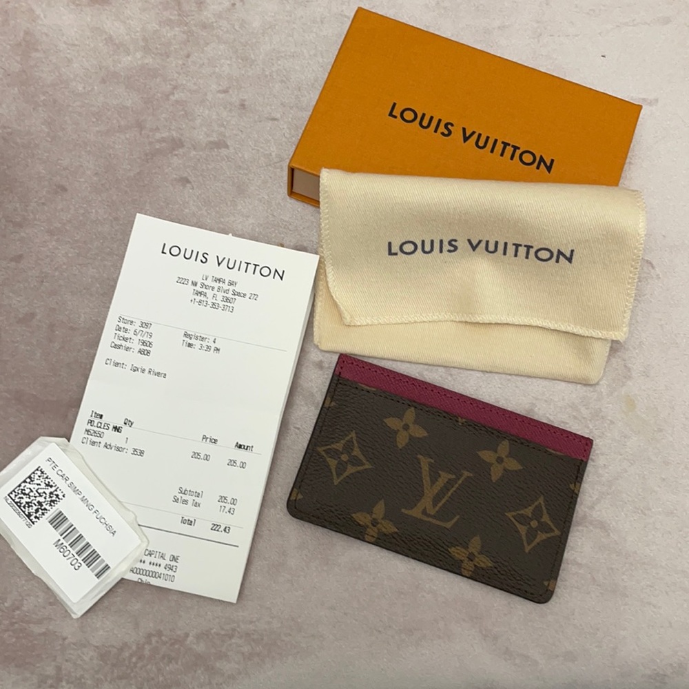 Louis Vuitton Fuchsia Card Holder